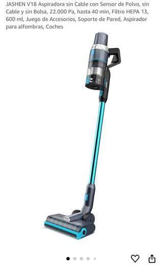 Aspirador escoba sin cable Jashen V18