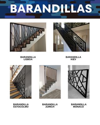 Puertas, barandillas y tejados