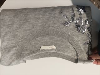Jersey premamá gris con detalle HyM