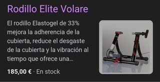 Rodillo bicicleta Élite Volare