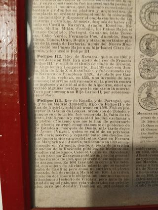 Antigua ilustración enamrcada