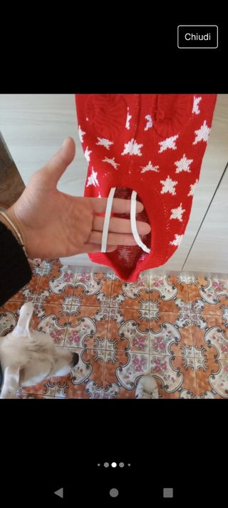 Maglione natalizio per cani taglia L