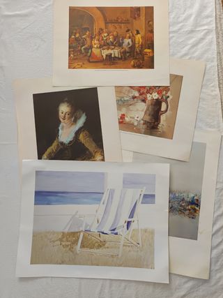 5 láminas de arte