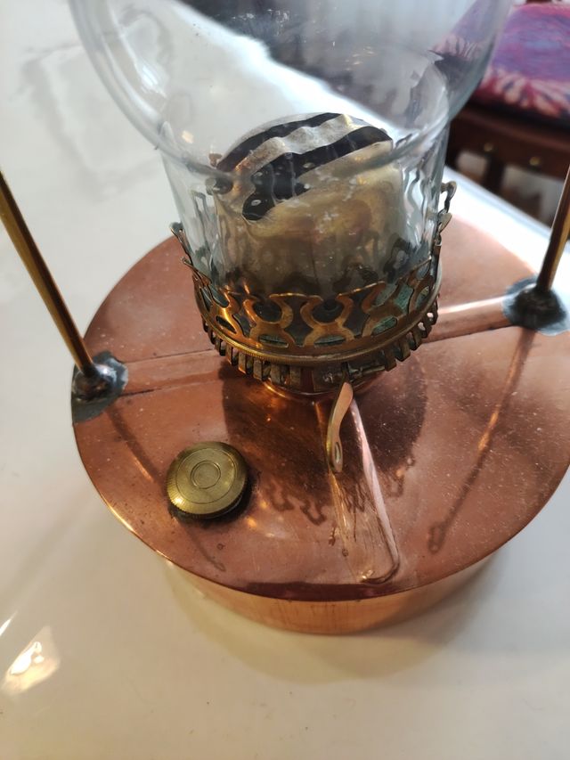 Quinqué lampara antigua