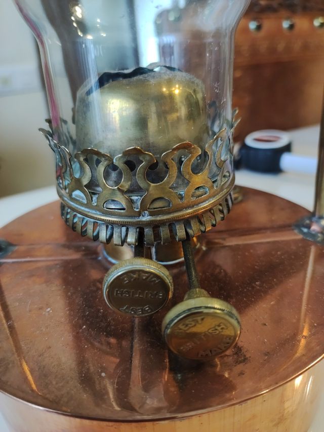 Quinqué lampara antigua