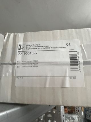 Kit evacuacion humos calentador