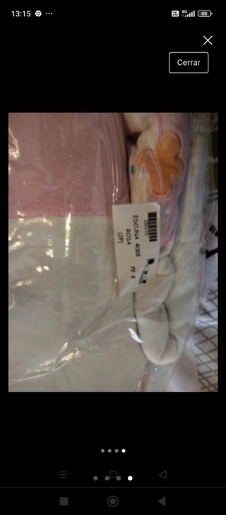 Edredón y protecciones cuna grande