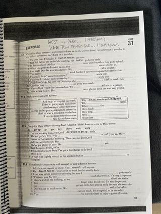 Cuaderno gramatica INGLÉS pcon ejercicios  B1/B2