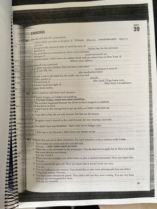 Cuaderno gramatica INGLÉS pcon ejercicios  B1/B2