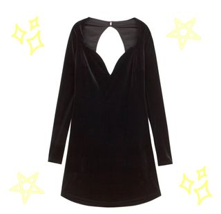 Vestido terciopelo negro