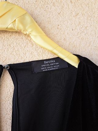 Vestido terciopelo negro