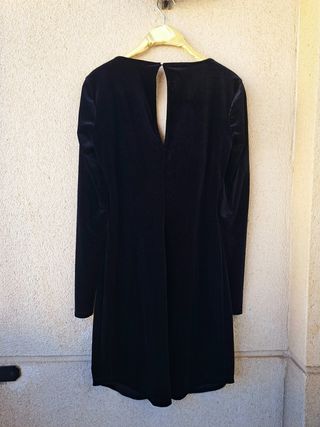 Vestido terciopelo negro