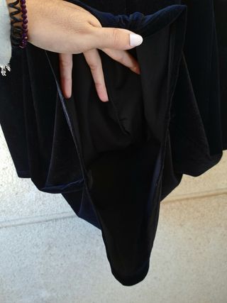 Vestido terciopelo negro