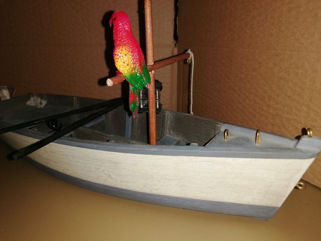 Madelman bote de madera piratas