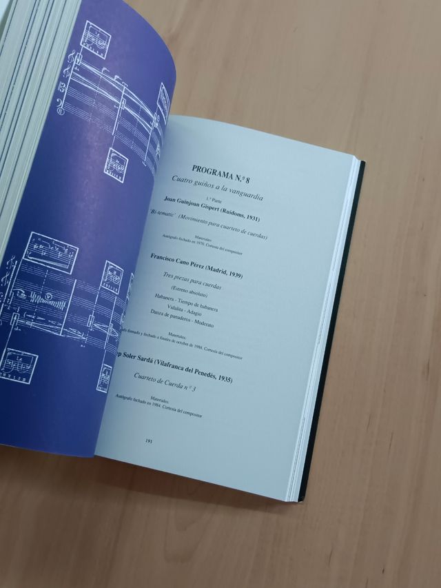 Libro musicale per quartetto d'archi