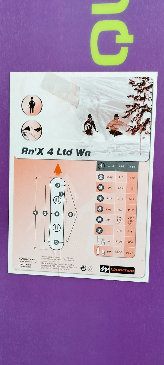 Tabla SNOW Decathlon con funda nueva  de regalo.