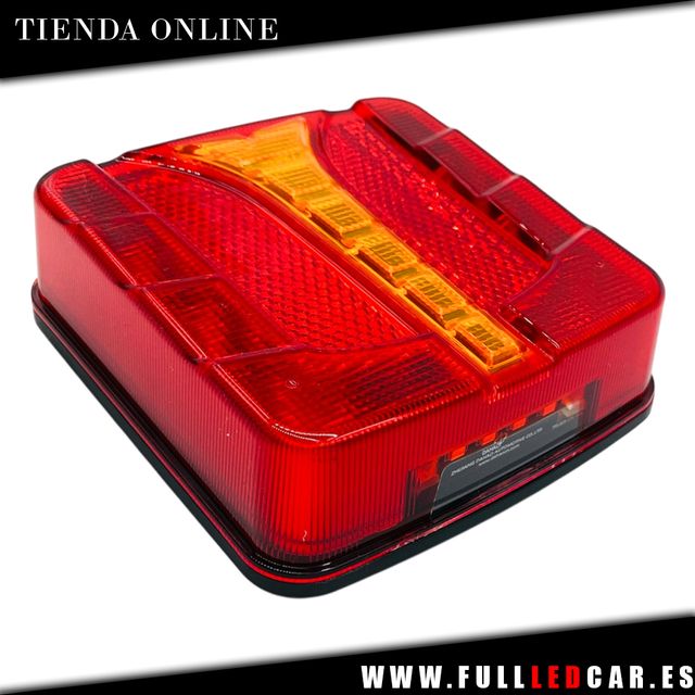 PILOTOS LED 3 FUNCIONES CON LUZ MATRICULA 12V 24V