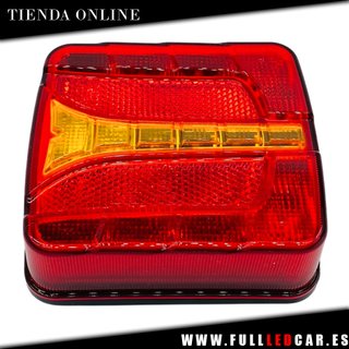 PILOTOS LED 3 FUNCIONES CON LUZ MATRICULA 12V 24V