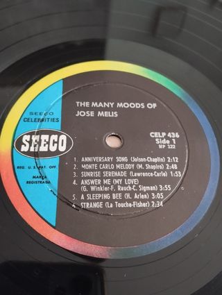 VINILO (JAZZ) JOSÉ MELIS