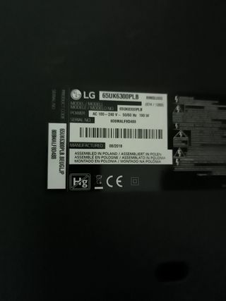 Despiece 65UK6300PLB