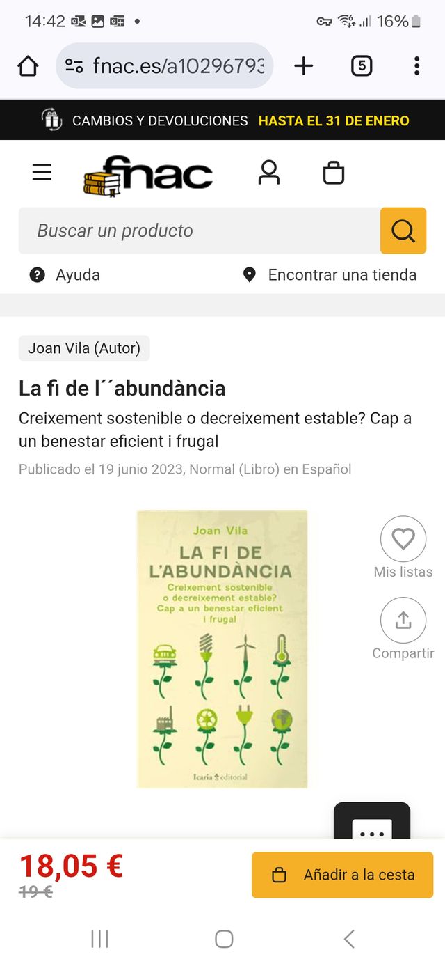 La fi de l'abundància: Creixement sostenible o dec