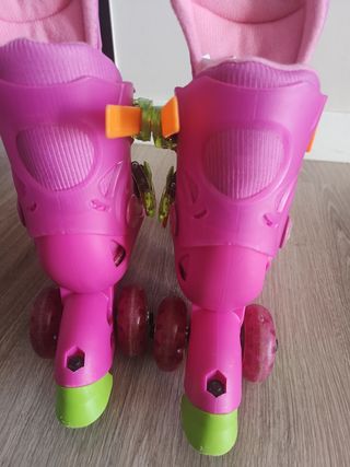 Patines rosas infantiles 3 ruedas