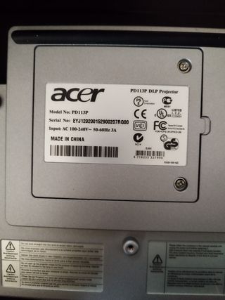Proyector acer