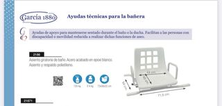 Silla giratoria para bañera