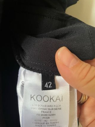 Vestido KOOKAÏ talla 42 negro