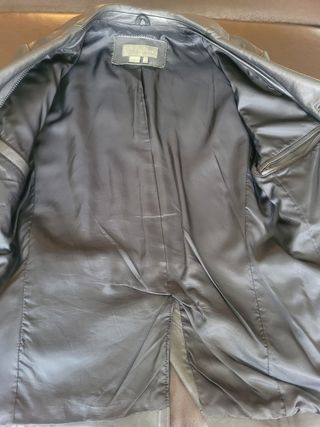 Chaquetón, abrigo, blazer Zara Man piel