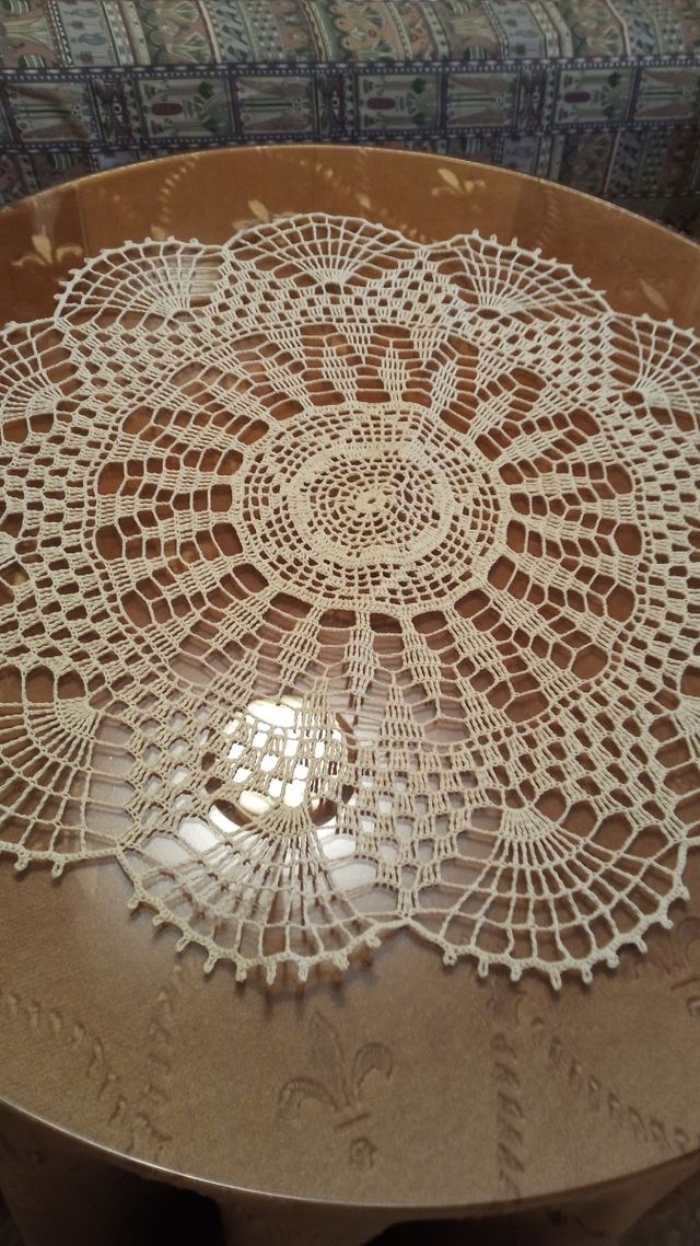 Paño redondo hecho a mano