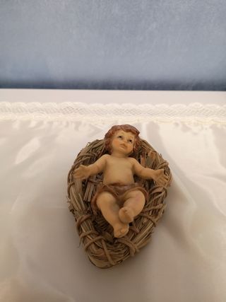 Gesù bambino con culla paglia