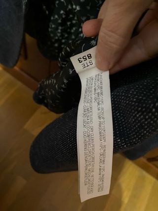 Americana de mujer azul jaspeada