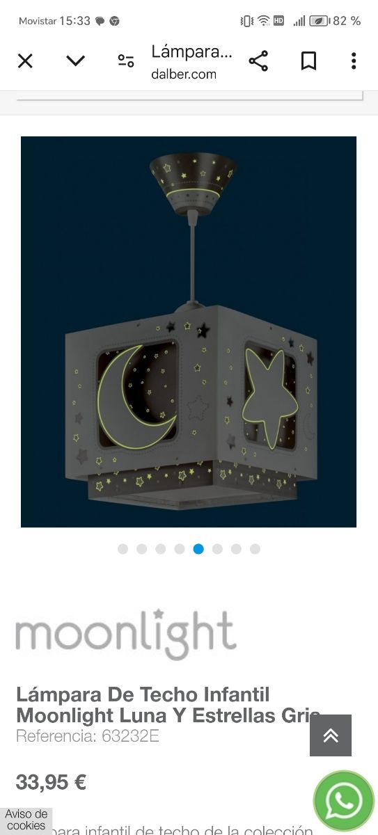 Lámpara Infantil de techo.