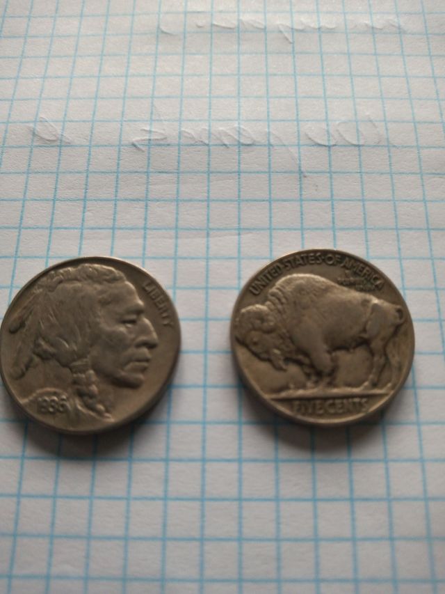 2 monedes 5 centaus Estats Units