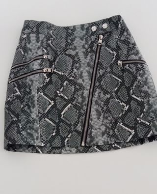 Falda animal print Bershka T.XS