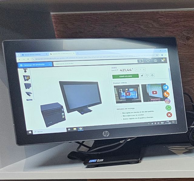 Kit TPV HP originales, para comercio o hostelería 