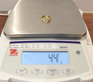 SOLITARIO DE ORO 18K/4.4Gr