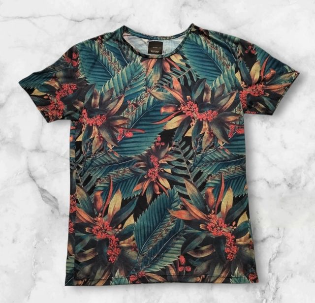 T-shirt Zara man floreale taglia M