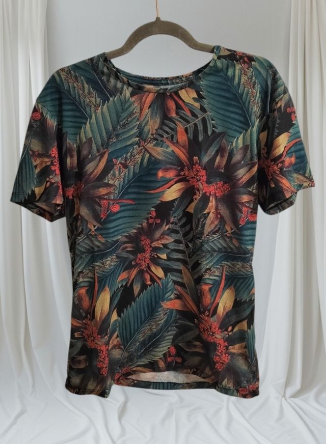 T-shirt Zara man floreale taglia M