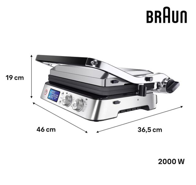 Braun MultiGrill 9 CG9047 - Barbacoa de contacto