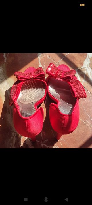 Zapatos de tacón  forrados de Blanco 