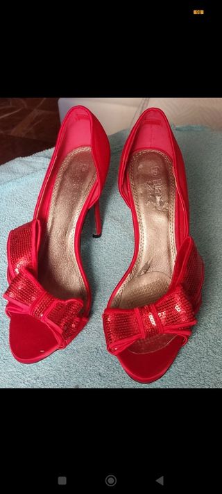 Zapatos de tacón  forrados de Blanco 