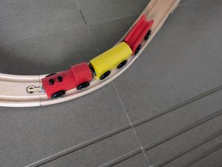 Tren de madera infantil