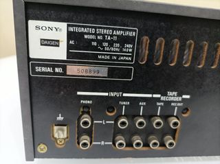 AMPLIFICADOR SONY TA 11.