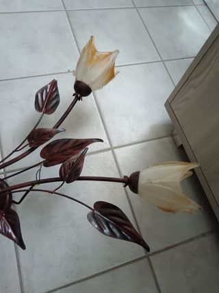 Lampadario rustico in ferro vintage