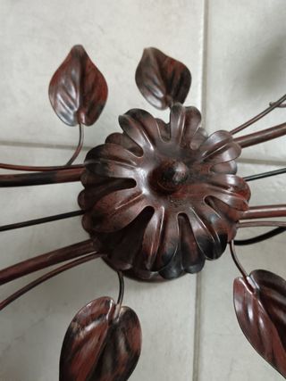 Lampadario rustico in ferro vintage