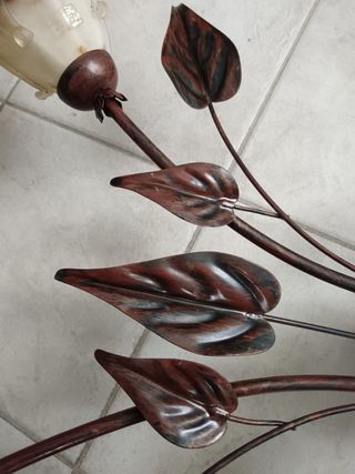 Lampadario rustico in ferro vintage