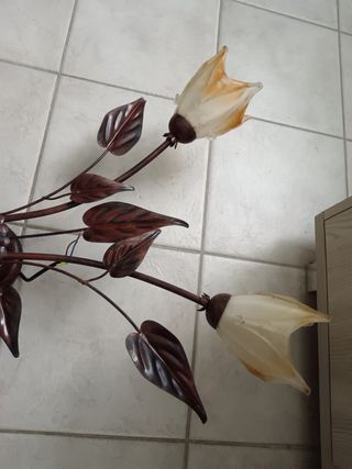 Lampadario rustico in ferro vintage