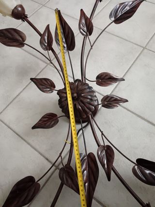 Lampadario rustico in ferro vintage